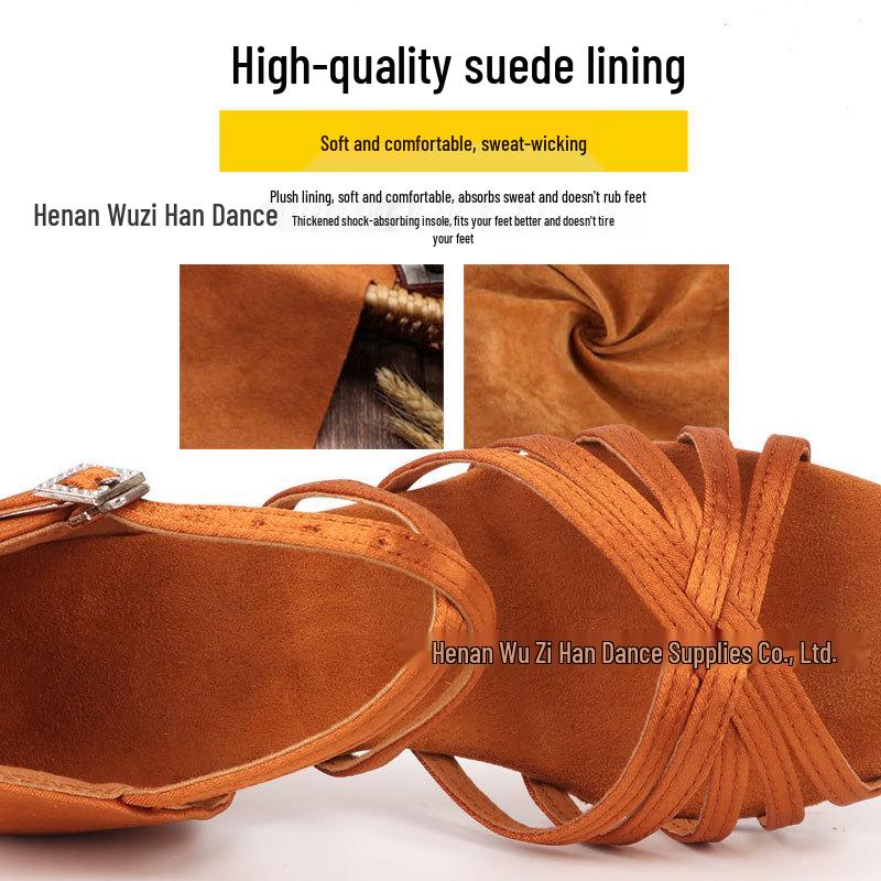 Professional Latin Dance Shoes for Girls and Adults - Mid To Flat Heel, Exam-Level Cha-Cha Shoes, White