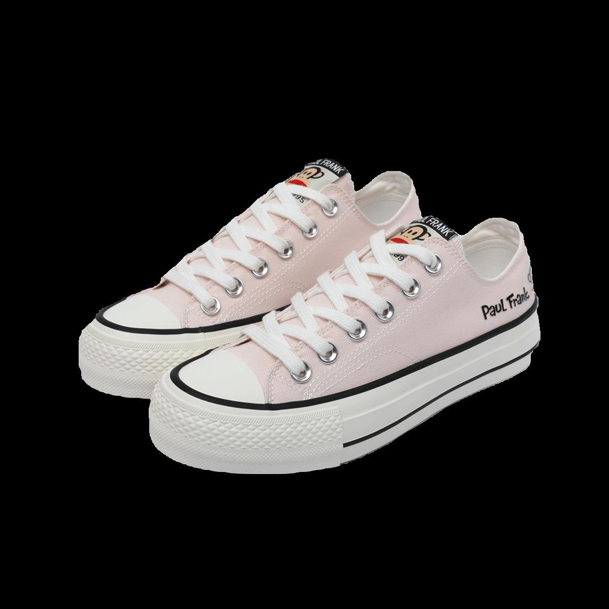 

Женские классические парусиновые кроссовки на платформе Paul Frank, универсальные белые низкие и высокие кроссовки на толстой подошве Size 39