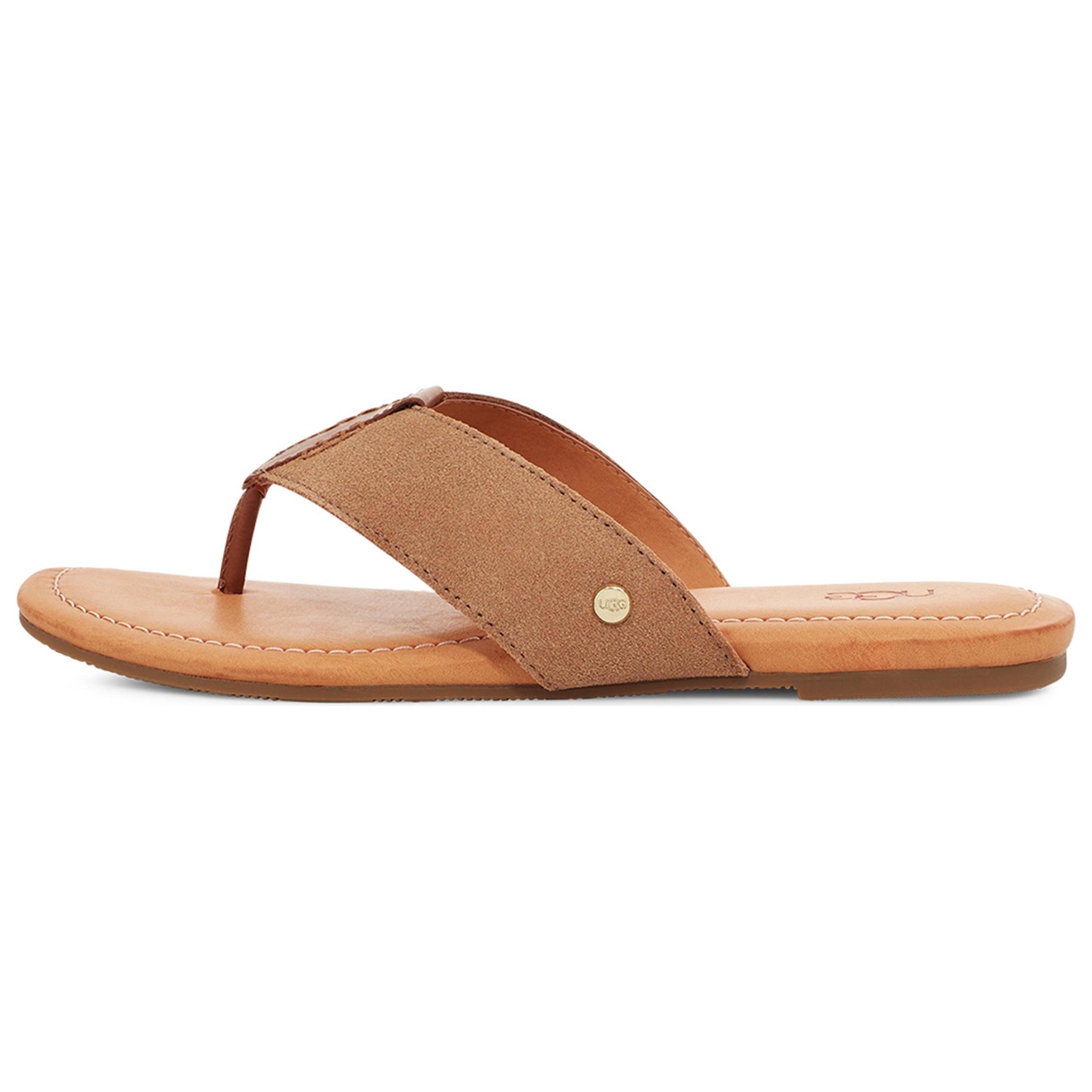 (WMNS) UGG Carey Thongs Chestnut Women s 1139051-CHE EU 36