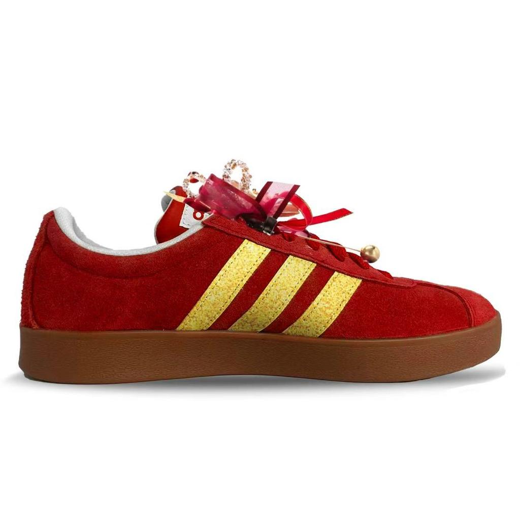 adidas Vl Court Classic Abriebfest, Leicht und Atmungsaktiv Niedrige Skateboard-Schuhe Unisex KK3774(team1658-)