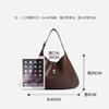 2025 new large-capacity portable underarm bag women's fashion retro shoulder bag niche versatile commuter tote bag