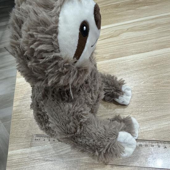 Dog Plush Sloth Toy Interactive Squeaky Pet Chew Toy Teeth Cleaning Stuffed Animal Soft Puppy Teething Toy for Dogs Tug-of-War Boredom Relief