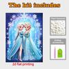 Disney Pearl Painting Elsa Anna Ice Palace DIY Pearl Painting Gem Art Pearl Dot Painting Picture Crafts Adult Beginner Gifts Home Decor