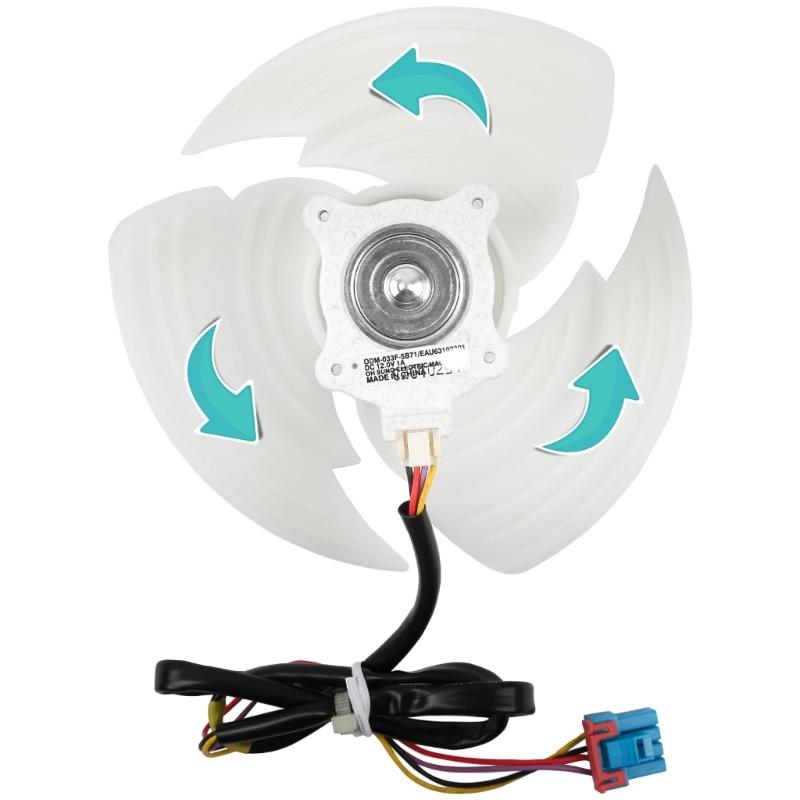 Tichá sestava ventilátoru chladničky pro výměnu EAU63103302 Precisions Cooling Component Motor kondenzátoru mrazáku Odolný