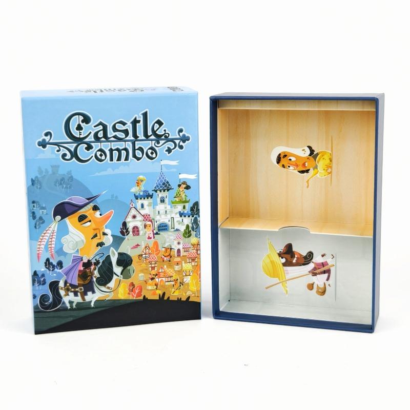 Castle Combo Strategy Board Game Medieval Table Game Including Instant Effects Endgame Bonuses Ideal for 2 4 Players Family Games