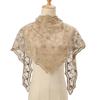 Fashion Lace Flower Hair Scarf Headband Thin Cute Sweet Headscarf Shawl Bohemian Chic Style Triangle Head Scarf Pastoral