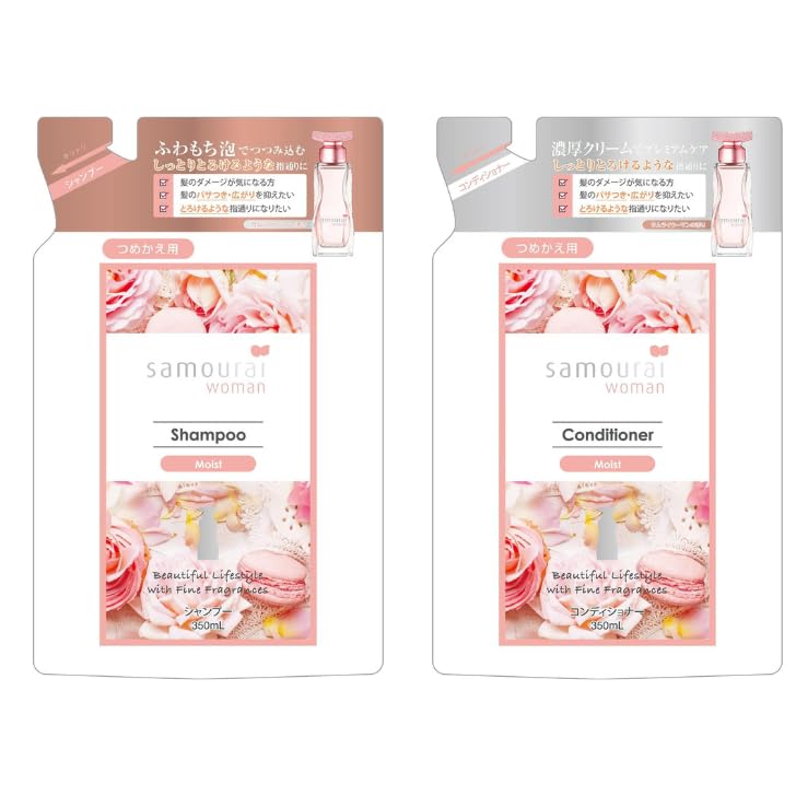 

[Набор] Samourai Woman Увлажняющий шампунь 350 мл + Кондиционер 350 мл (1 каждого)