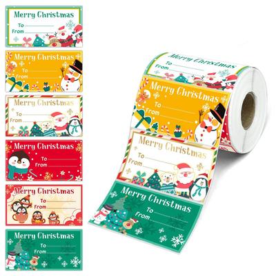 1roll Christmas Tag Stickers,Merry Christmas Tags And Labels,Name Labels for Christmas Decorations,Jewelry Display And Packaging