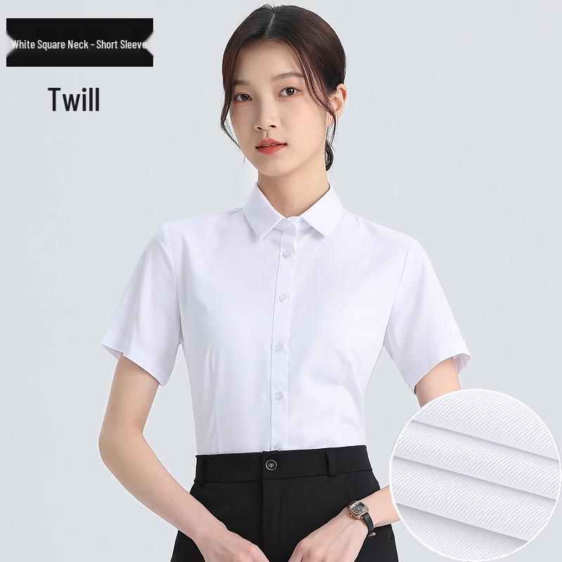 Cămașă Profesională cu Mânecă Lungă Albă pentru Femei - Primăvară/Toamnă Stil Coreean Croială Slim Top Formal