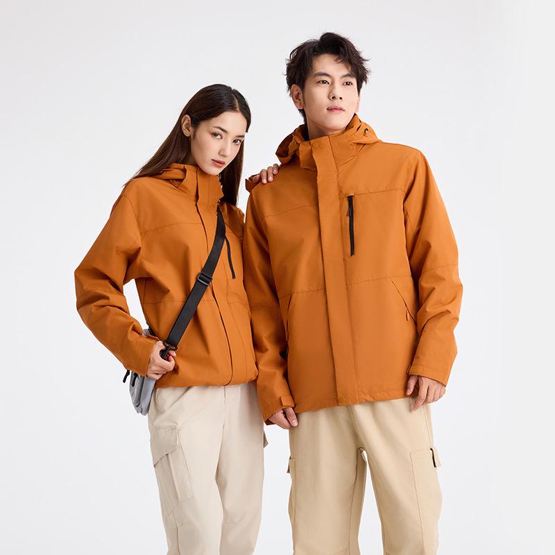 Luo Men s 3-in-1 Windproof Waterproof Hiking Jacket 3XL