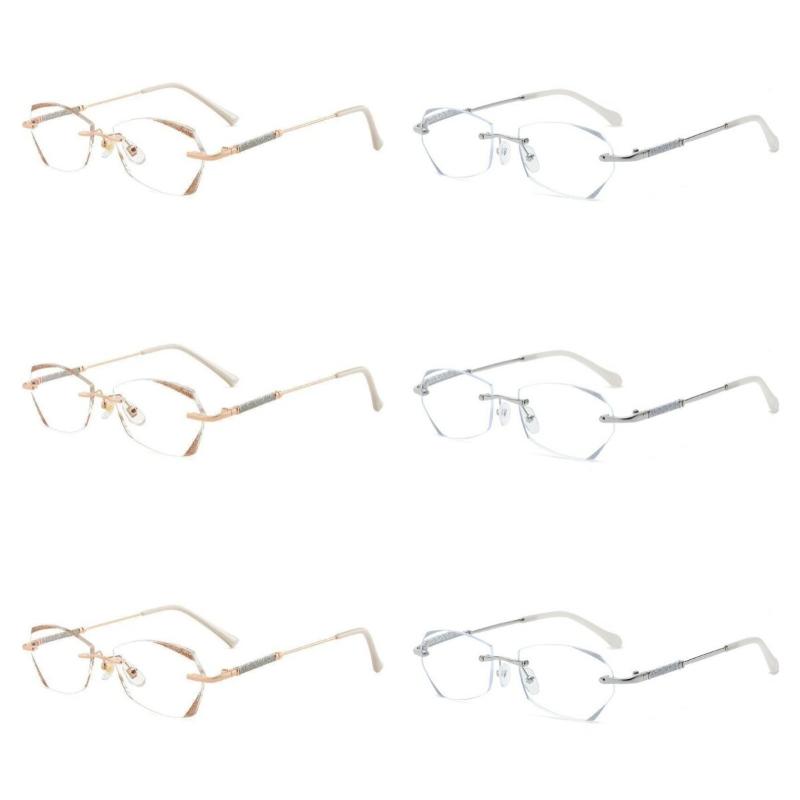 

6 шт. +100 до +400 Блестящие очки для чтения для женщин с защитой от синего света Очки для пресбиопии Модные Очки для дальнозоркости с диоптриями 3.5