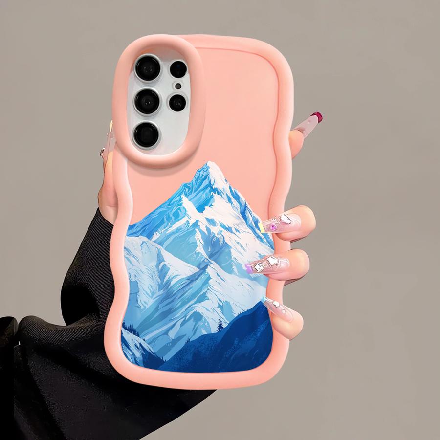 Case for Samsung Galaxy S21 S23 Plus S20 FE A25 S25 S24 A26 S22 Ultra Soft Phone Cover A55 A24 A35 A36 A34 A54 Winter Snow Merry