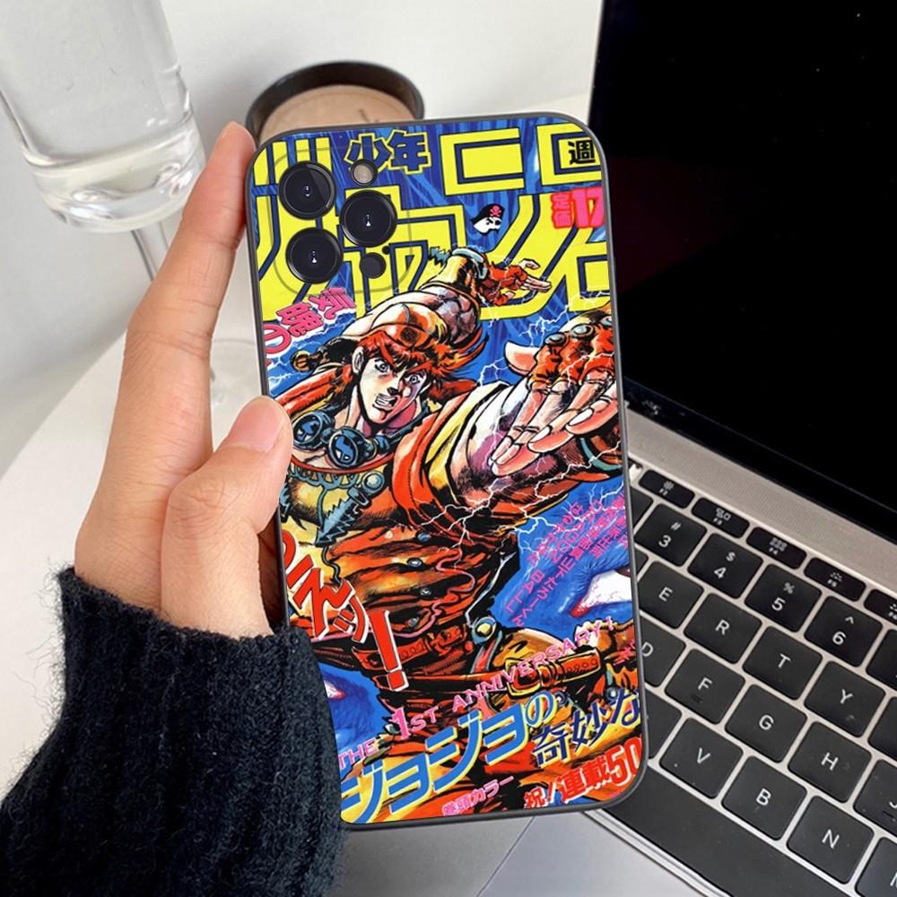 JoJos Bizarre Adventure Phone Case Silicone Soft For Iphone 16 15 14 13 12 11 Pro Mini XS MAX Plus X Cover