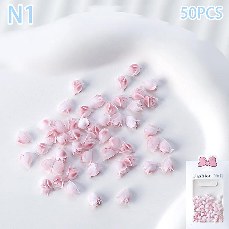 

Mini Gradient Colors Tulip Nail Charms Decoration 3D Nail Charm Diy Manicure Accessories Supplies