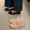 Soft Soled Breathable Shoe Lace Up Lightweight Ladies Flat 2025 Women's Flats Sexy Hollow Out Shoes Zapatos Comfortable Footwear