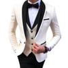 Mens Suits 3 Pieces Party Costume  Slim Fit Suits Blazer & Pants & Vest for Wedding
