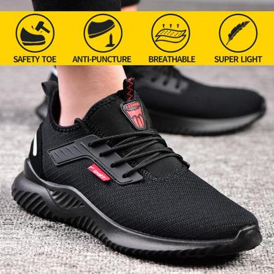 Arbetssäkerhetsskor Antikrossande ståltå Punkteringssäker konstruktion Lättviktssneakers som andas Skor Män Kvinnor är lätt