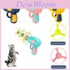 Brinquedo Interativo para Animais de Estimação Arma Disco Voador Luminoso Para Gatos e Cães Plástico Rosa/azul/amarelo