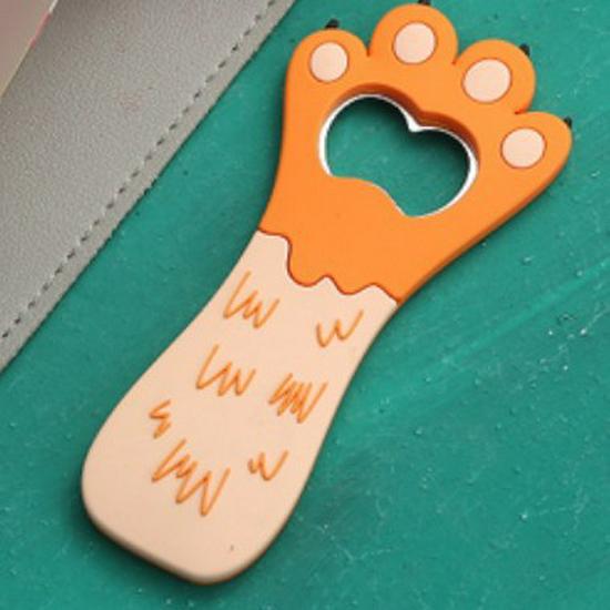 Apribottiglie Magnetico a Forma di Zampa di Gatto 3D Morbida - Design ad Artiglio in Gomma Morbida PVC per Frigoriferi