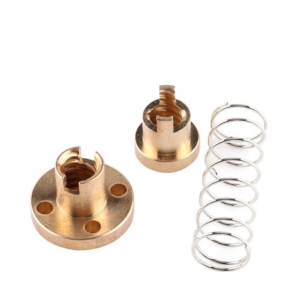 Anti Backlash Spring Loaded Elimination Gap Nut for T8 Threaded Rod Screw 3D Printer Part