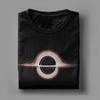Herren Schwarzes Loch Interstellar Film T-Shirts 100% Baumwolle Kleidung Lustiges Kurzarm O-Ausschnitt T-Shirt 5XL T-Shirts