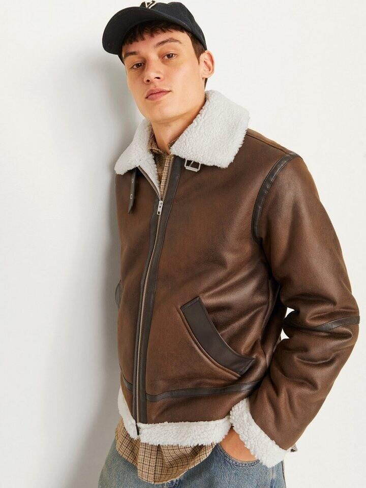 Winter Jacket Jack & Jones Jorcole Aviator Jacket (12261819) Chocolate-brown