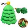 Small Parts Organizer Christmas Tree Shaped Mini Storage Box, 3D Printed Green Jewelry Desktop Ornament, Decorative Trinket Box for Home Office