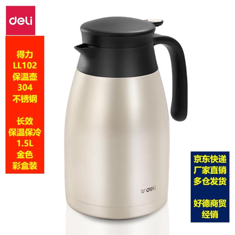 Deli 1.5L Vacuum Insulated Stainless Steel Pot 1.5L