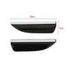 2Pcs Real Carbon Fiber Black Mirror Rain Eyebrow Visor Guard Car Accessories