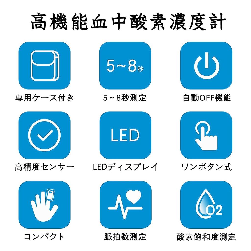 MEDIKEN Designated Medical Pulse Oxygen Concentration Heart Rate Measurement for Home At Mountain LED Easy To High Easy To Operate and Portable