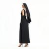 Halloween Adult Costume Cosplay Mardi Gras Nun Costume Virgin of the Cross Dress Show Out Costume
