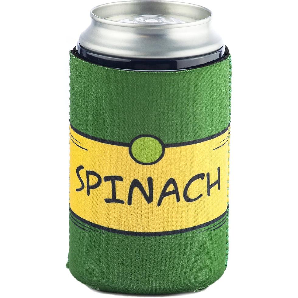 Funny Guy Mugs Spinach Collapsible Neoprene Can Coolie - Drink Cooler Spinach Can