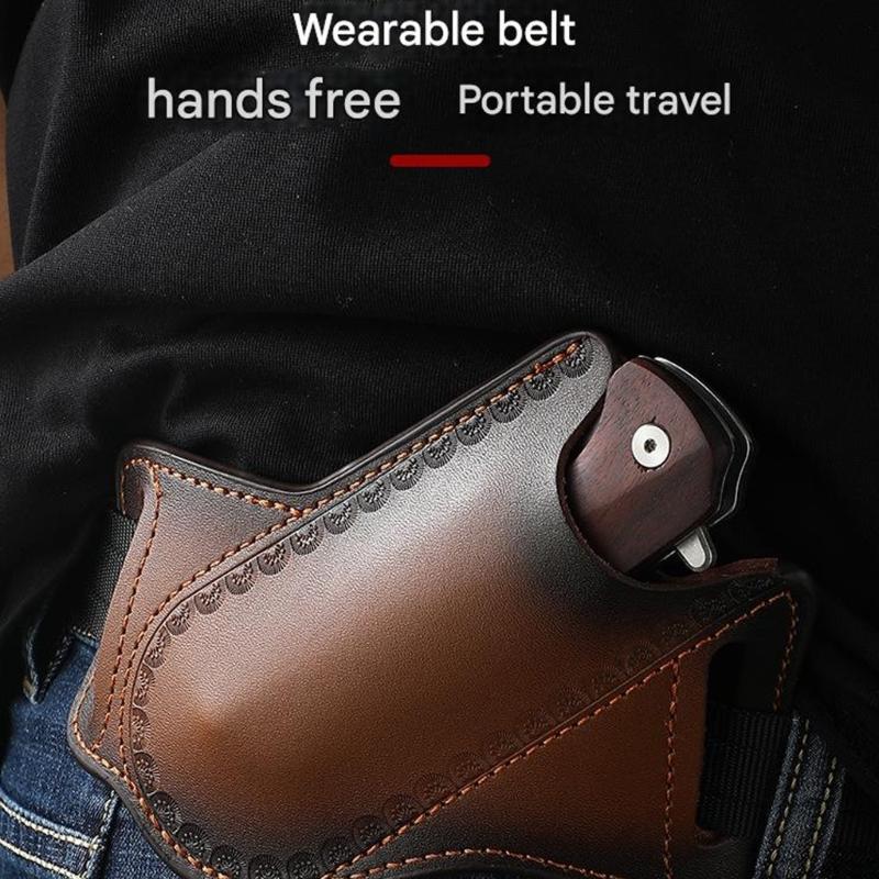 Leather Tool Pouch Folding Knifives Sheath Soft Grip For Comfortable Use Safe Storage Of Foldable Knifives Outdoor Activity