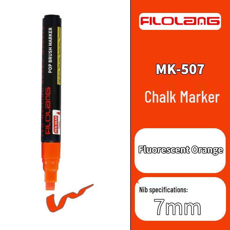 Filolang Fluorescent Glass & Whiteboard Erasable Pen MK-507