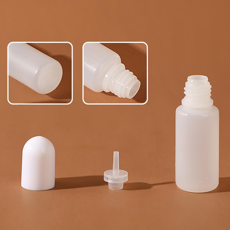 10Pcs Refillable Bottles With Cap Empty Dropper Bottle Transparent Plastic Foundation Cream Travel Cosmetic Sample Containers