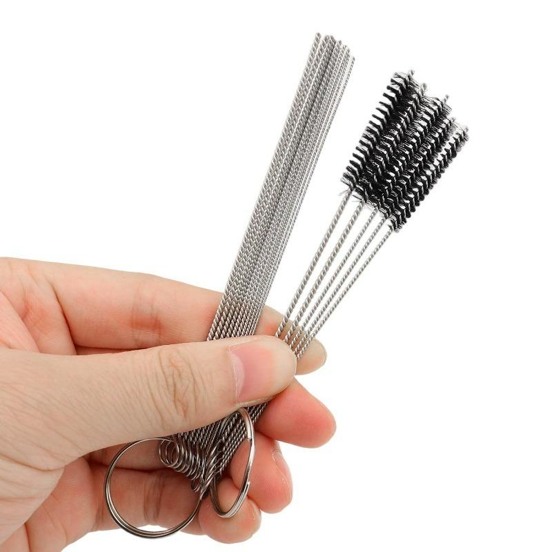 Carburetor Cleaning Tool Carbon Dirt Jet Remove Brushes Needles for Car Motorcycle Moped Scooter ATV Carb Jets Wire Cleaner Kits