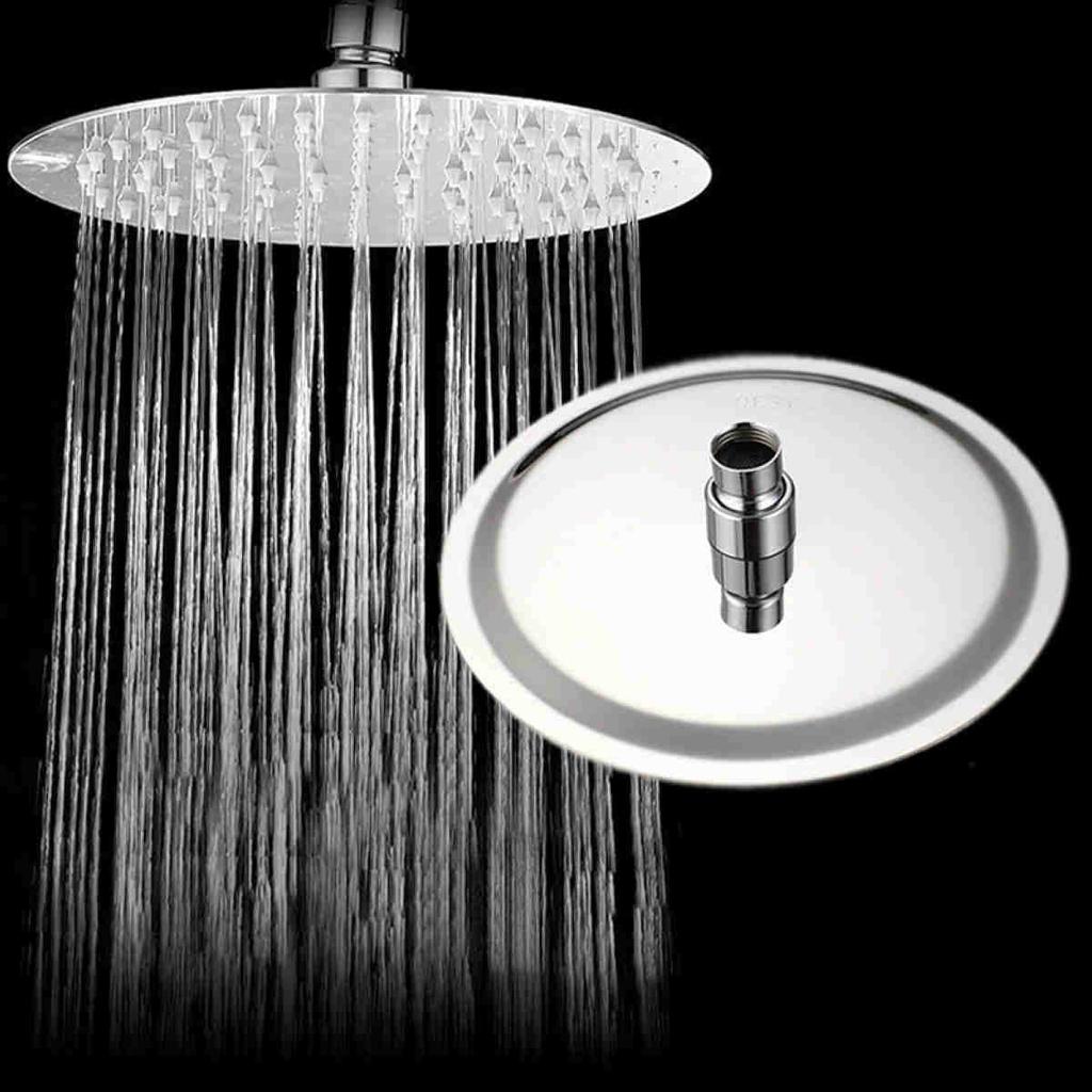 8‘’ Round Stainless Steel Rain Shower Head Rainfall Bathroom Chrome Sprayer New