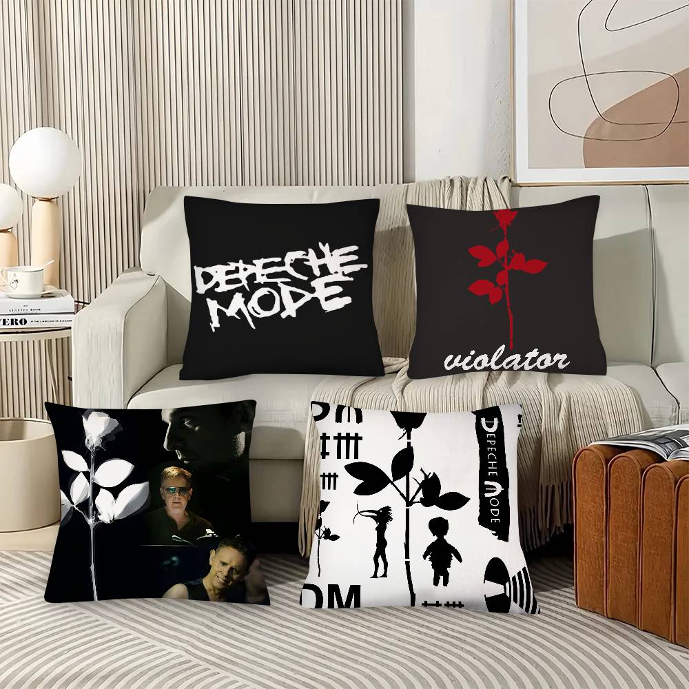 1Pc D-Depeche-M-Mode Singer Pillow Case Fashion Square Pillowcase Bedroom Sofa Room Ins Decoration Leisure