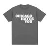 Men Fashion Hip Hop Oversized T Shirt Casual Cotton Short Sleeve Tshirts Rapper Chief Keef Chicago Hates You Same Style Tshirt