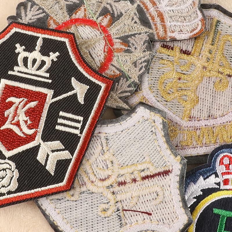 College Style Badge Embroidery Sticker Embroidery Label Shoe Badge Cloth Label Chest Badge DIY Clothing Accessories Patch Cloth Sticker