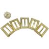 Plastic Gold & Silver Sun-Shaped Decorative Buckle for DIY Christmas Belt