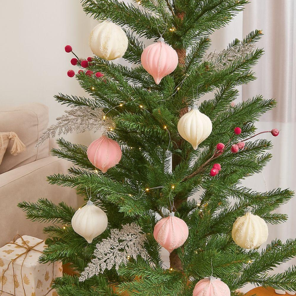 12pcs Irregular Christmas Spheres Pendant 6cm Christmas Tree Ornaments  New Year