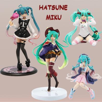 Nouveau Anime Hatsune Miku Style Kwaii Figurine Anime Kawaii Jouets Modèle PVC Modèle Collectionneur Poupée Décoration de Bureau Cadeau d'Anniversaire Enfant