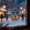 Collectible Holiday Ornaments Glowing Christmas Ornament with Lanyard, Unique Styles Miniature Glass Pendant LED Tree Hanging Accessories Light,
