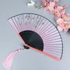 Vintage Chinese Style Portable Folding Fan Party Wedding Dance Hand Fans Summer Bamboo Craft Gift Room Decoration Ornaments New