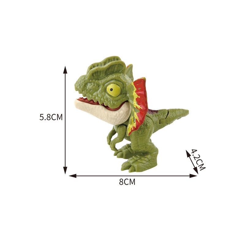 Jurassic Finger Dinosaurier Triceratops Tyrannosaurus Modell Spielzeug für Kinder Kreative Fingerbeißende Dinosaurier Interaktives Spielzeug Junge Geschenk