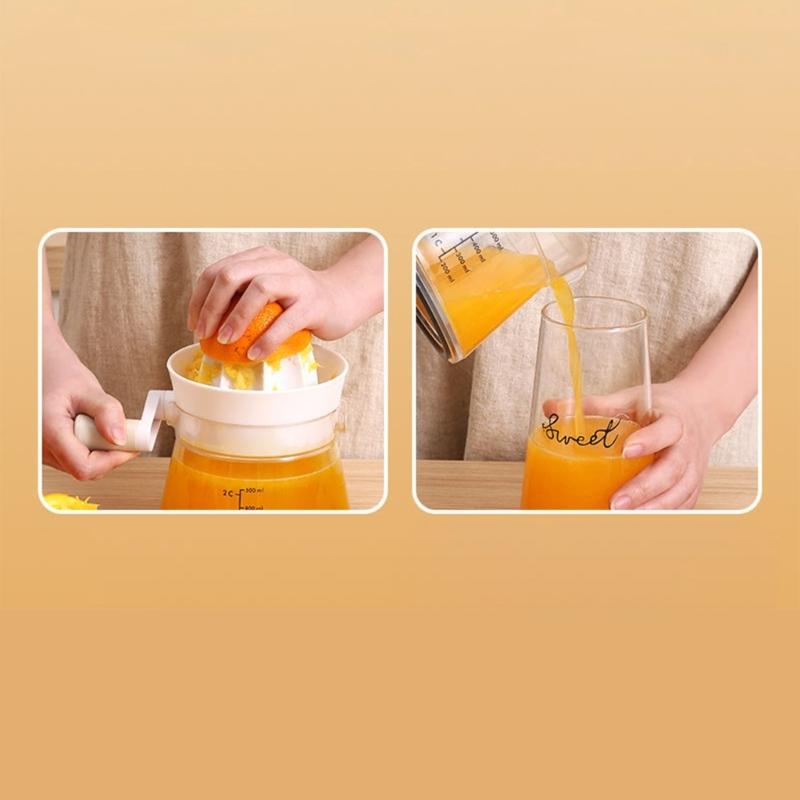 Ergonomic Handle Manual Juicer Hand Operated Vegetable Squeezer Lemon Oranges Juice Extractor with Comfortable Grip