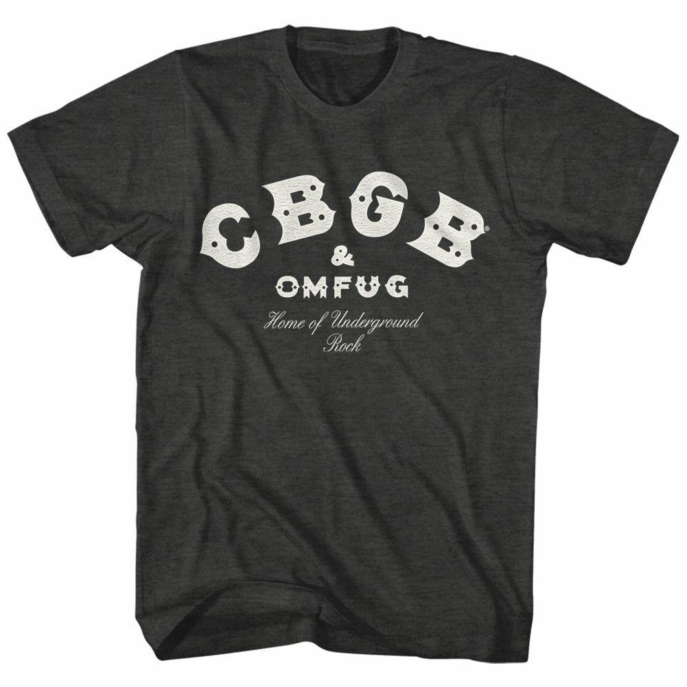 CBGB Logo Black Heather Adult T-Shirt M