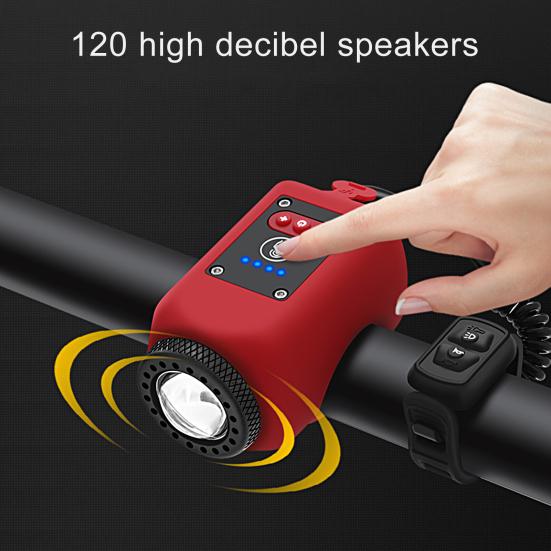 Lanterna Bicicletă Luminozitate Ridicată Încărcare USB Impermeabilă Ecran Tactil LED Lumină Față Bicicletă Montană Far Claxon pentru Ciclism în Aer Liber