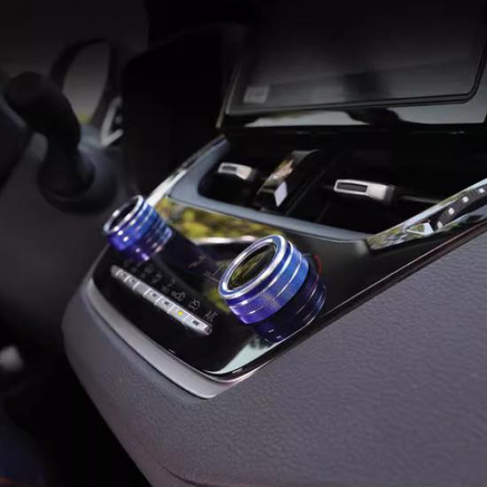 Car Console Air Condition Knob Blue Trim For Toyota Corolla Cross -2024